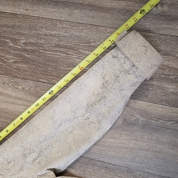 Leather Snakeskin Printed Fitted Zip Up Jacket Size Medium - Picture 6 of 7